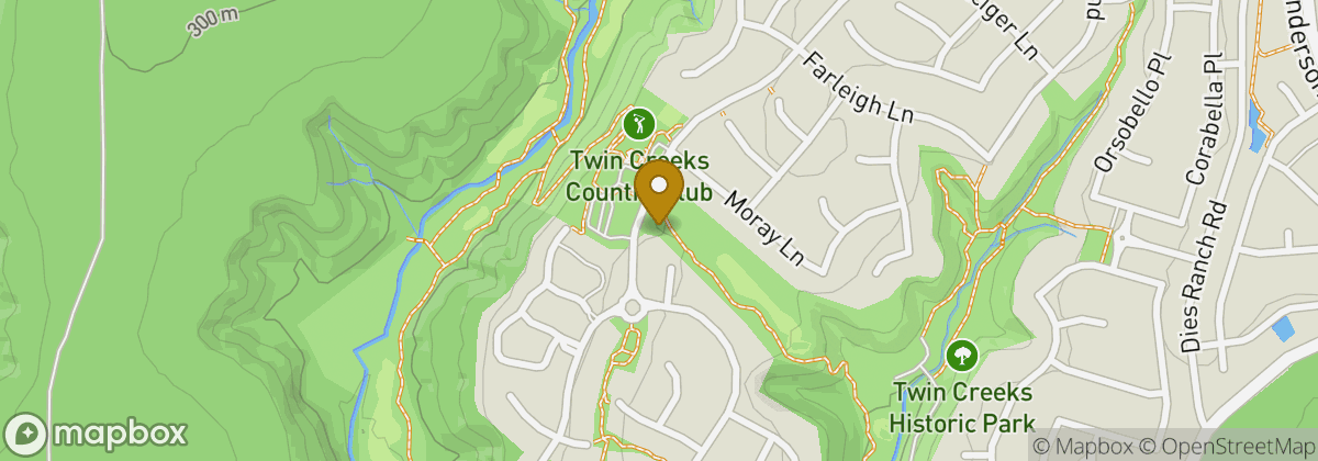 Map location: Twin Creeks Country Club