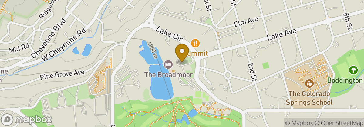 Map location: The Broadmoor