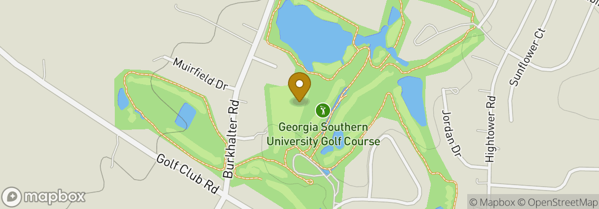 Map location: Georgia Southern University Golf Course