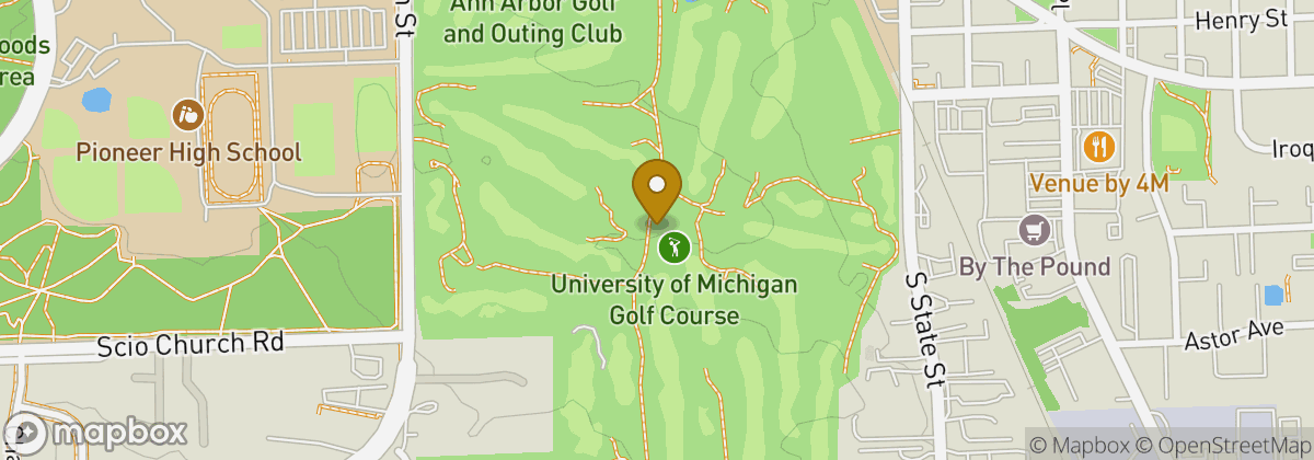 Map location: University of Michigan Golf Course