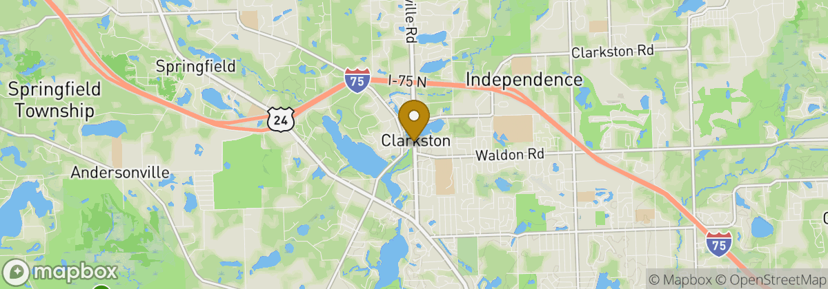 Map location: Village of Clarkston