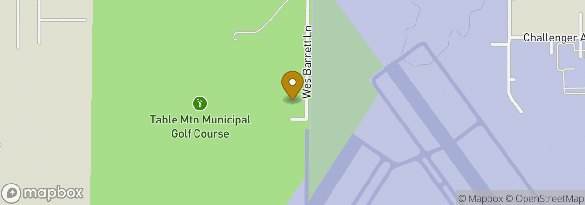 Map location: Table Mountain Golf Course