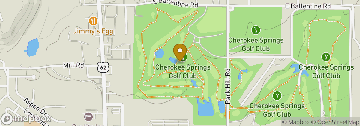 Map location: Cherokee Springs Golf Club