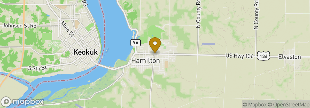 Map location: Hamilton