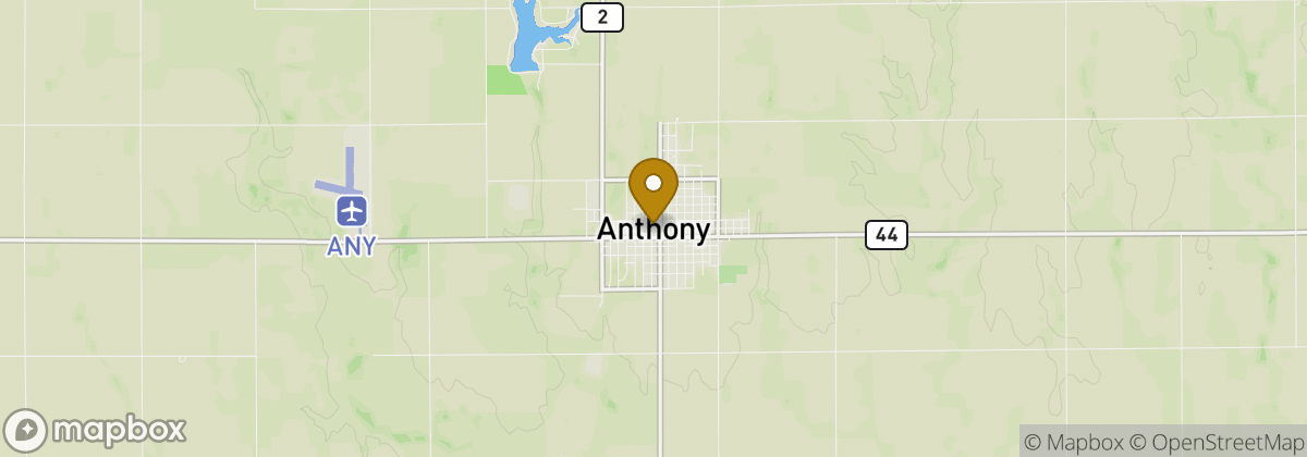 Map location: Anthony
