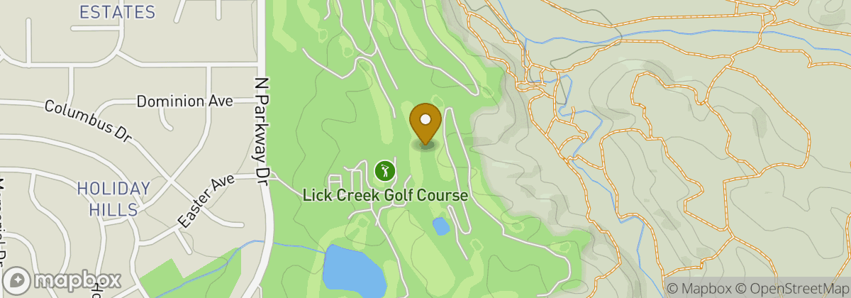 Map location: Lick Creek Golf Course