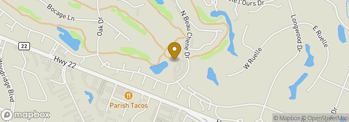 Map location: Beau Chene Country Club