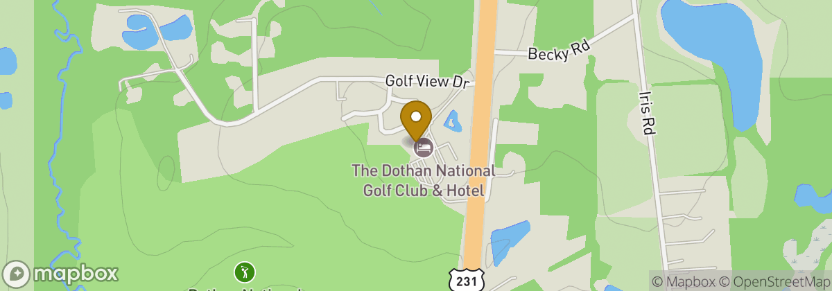Map location: Dothan National Golf Club and Hotel