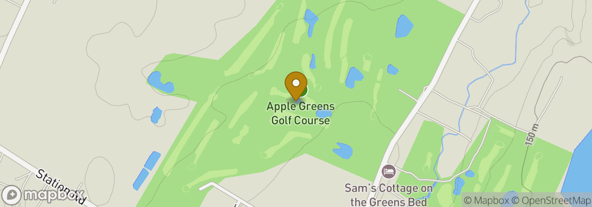 Map location: Apple Greens Golf Course