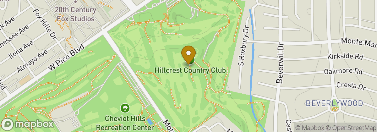 Map location: Hillcrest Country Club
