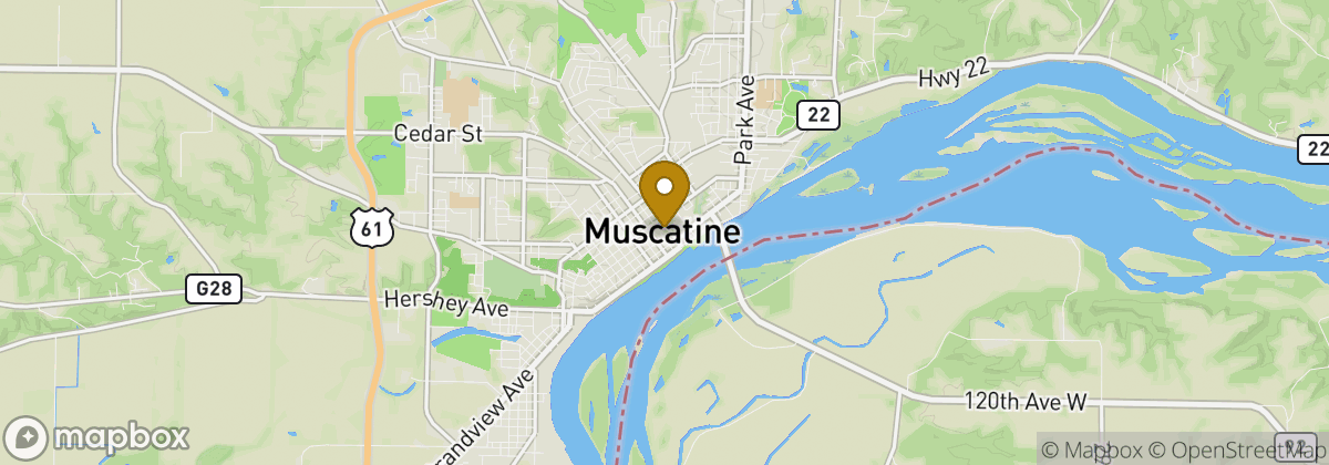 Map location: Muscatine