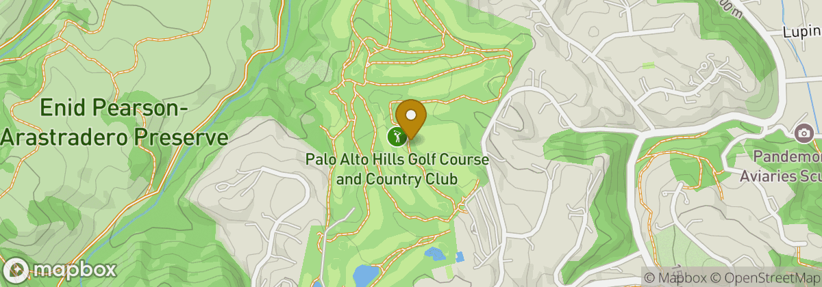 Map location: Palo Alto Hills Golf Course and Country Club