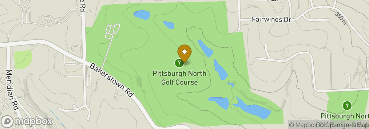 Map location: Pittsburgh North Golf Course