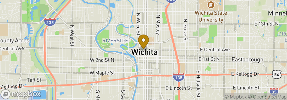 Map location: Wichita