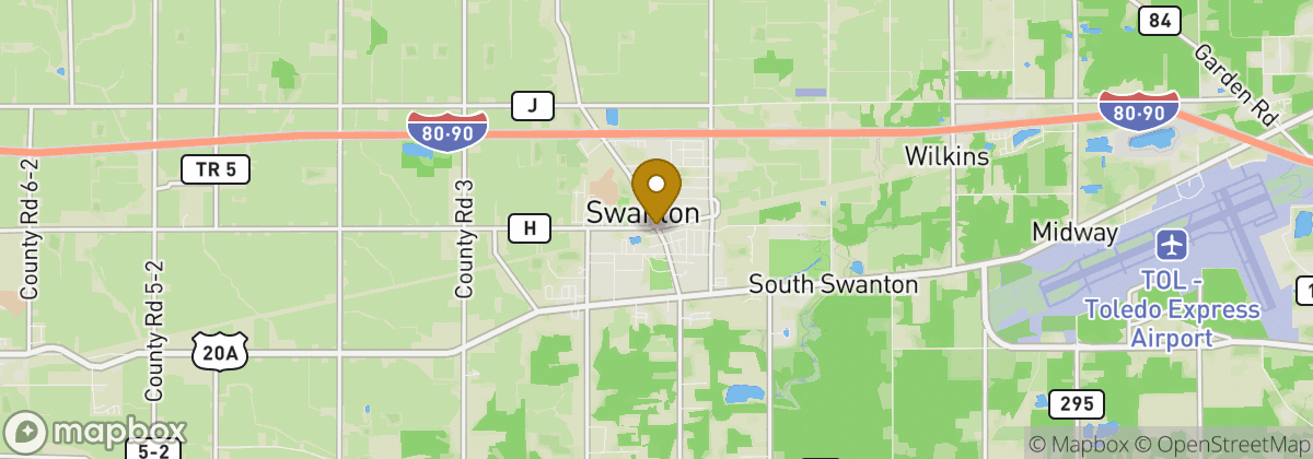 Map location: Swanton