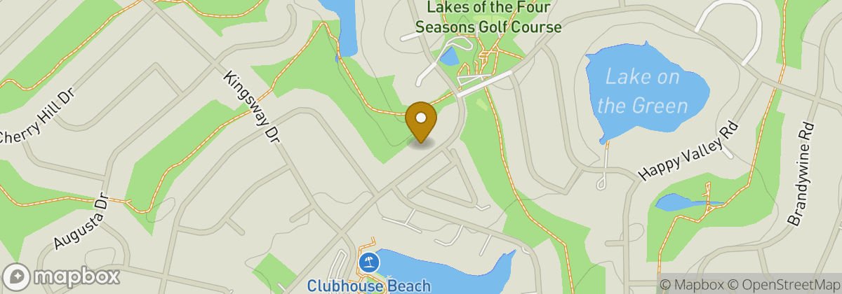 Map location: Lakes of the Four Seasons Golf Course