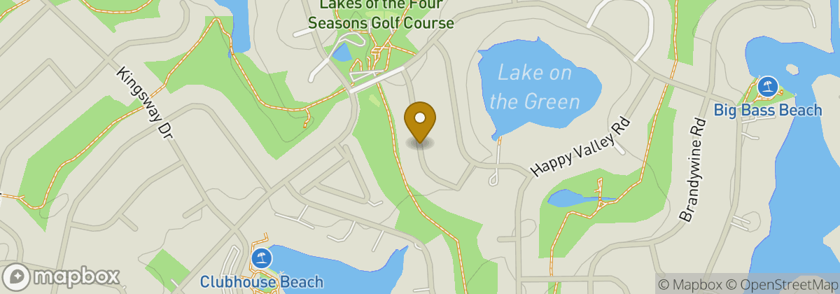 Map location: Lake of the Four Seasons Country Club