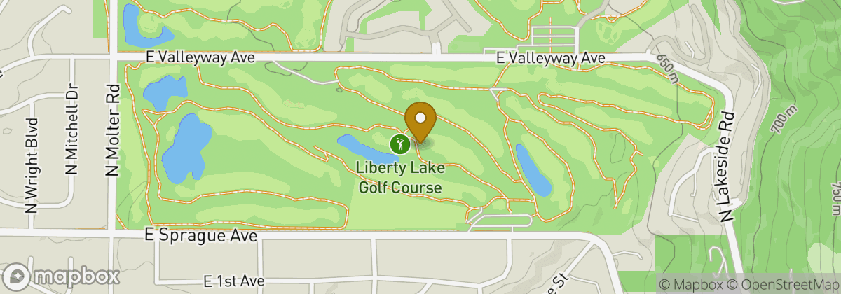 Map location: Liberty Lake Golf Course