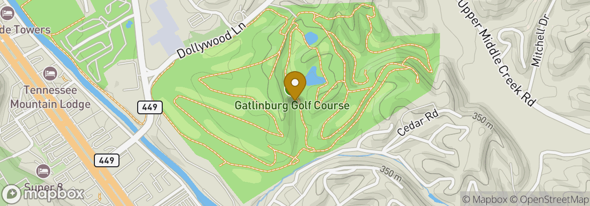 Map location: Gatlinburg Golf Course