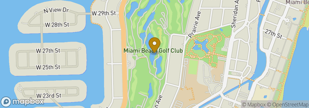Map location: Miami Beach Golf Club