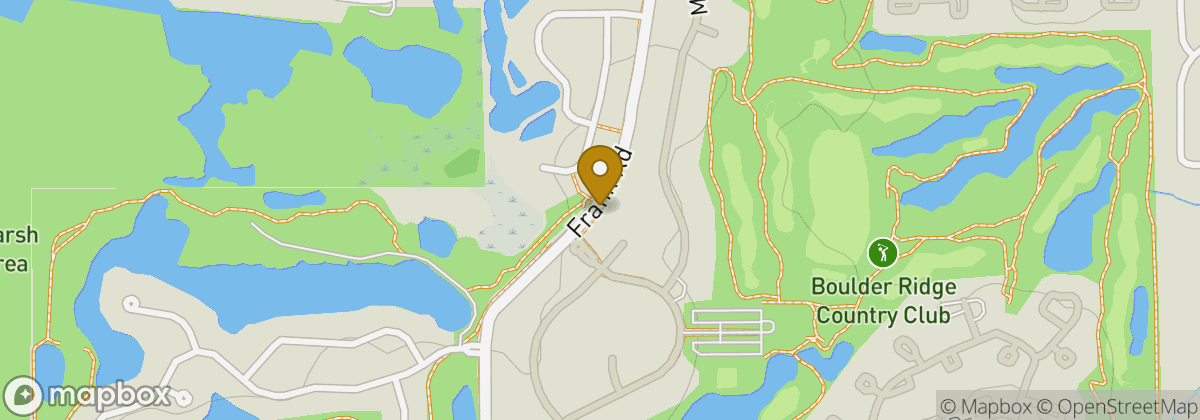 Map location: Boulder Ridge Country Club
