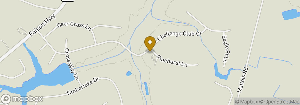 Map location: Timberlake Golf Club