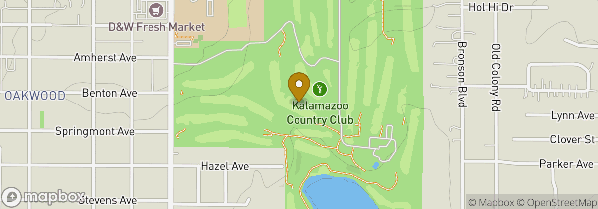 Map location: Kalamazoo Country Club