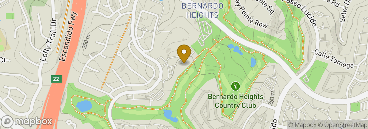 Map location: Bernardo Heights Country Club