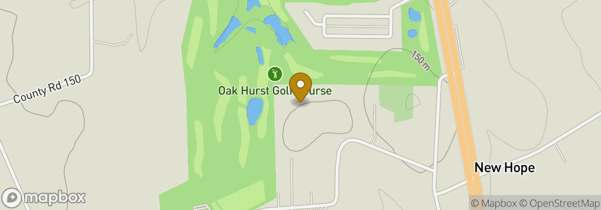 Map location: Oakhurst Golf Club