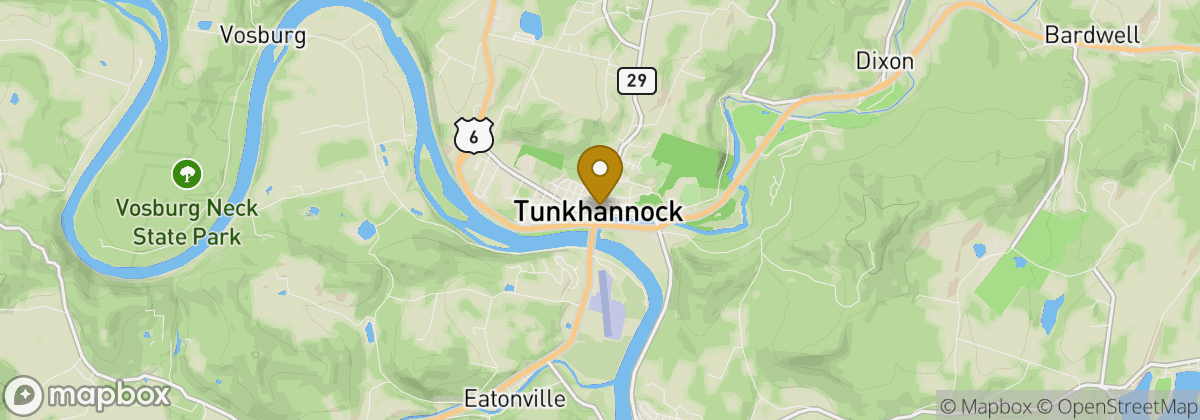 Map location: Tunkhannock