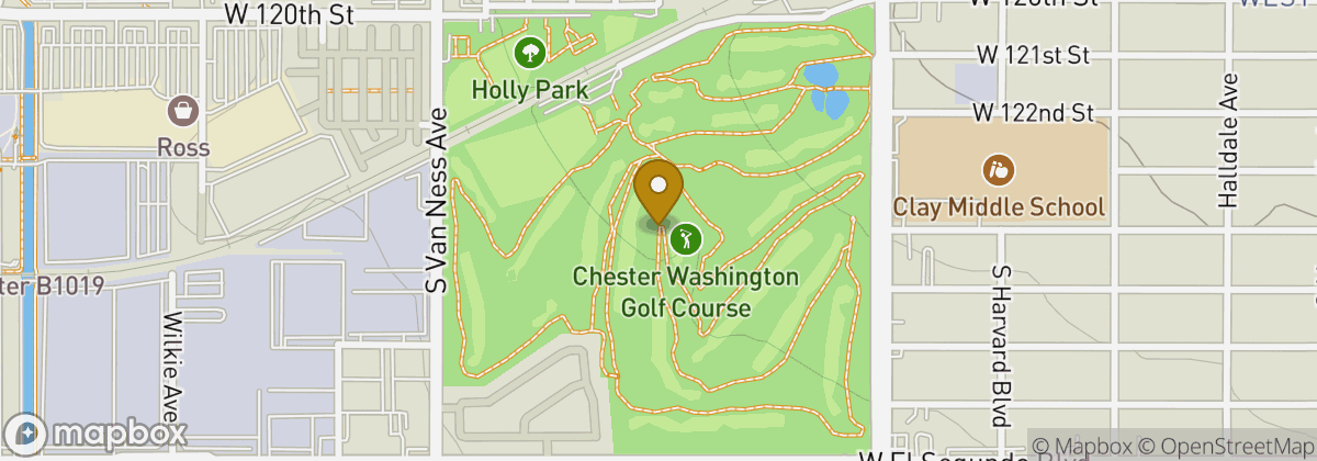 Map location: Chester Washington Golf Course