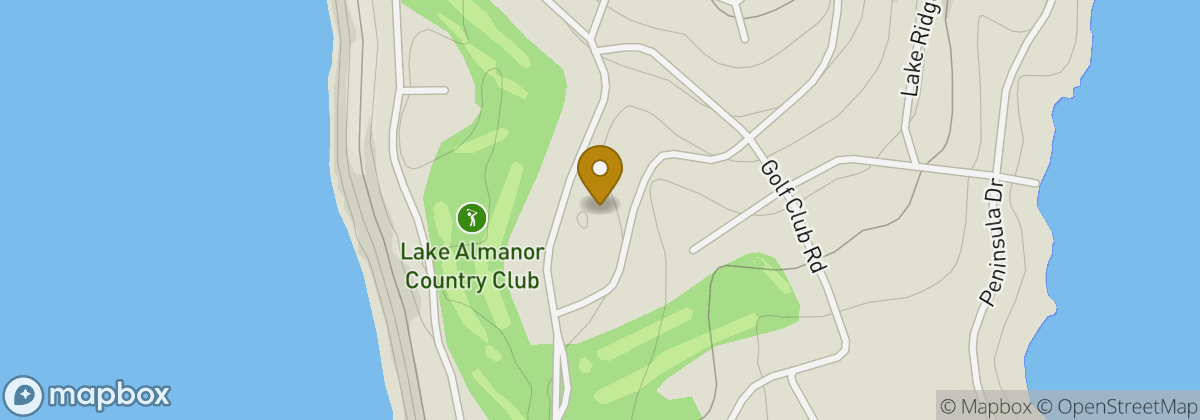 Map location: Lake Almanor Country Club