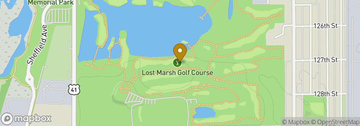 Map location: Lost Marsh Golf Course
