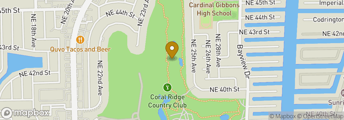 Map location: Coral Ridge Country Club