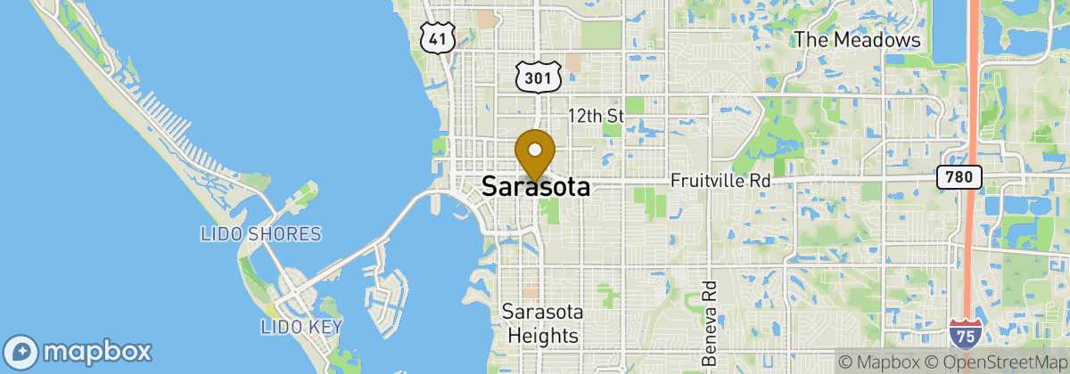 Map location: Sarasota