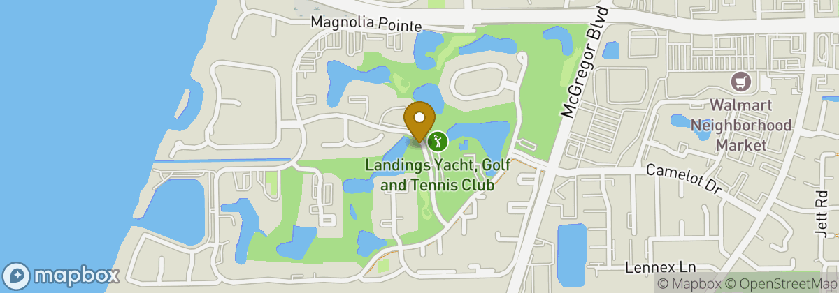 Map location: Landings Yacht, Golf and Tennis Club