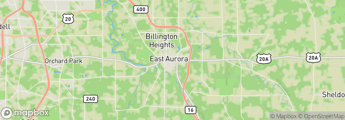 Map: East Aurora, NY