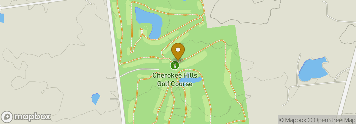 Map location: Cherokee Hills Golf Course