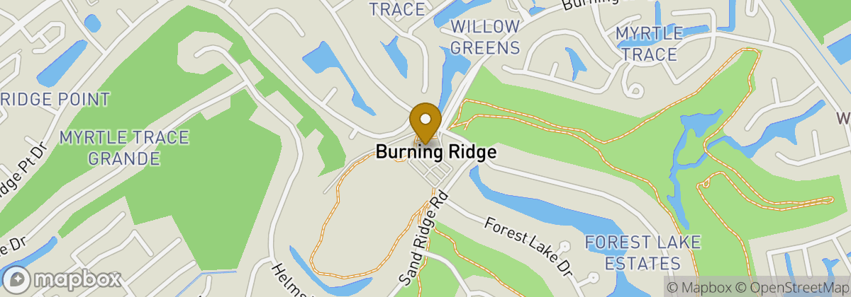Map location: Burning Ridge Golf Club