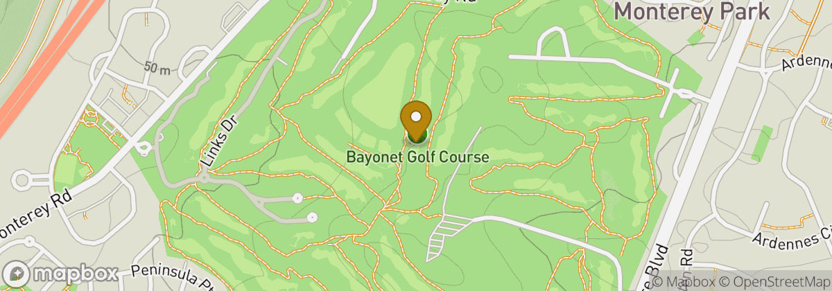 Map location: Bayonet Golf Course