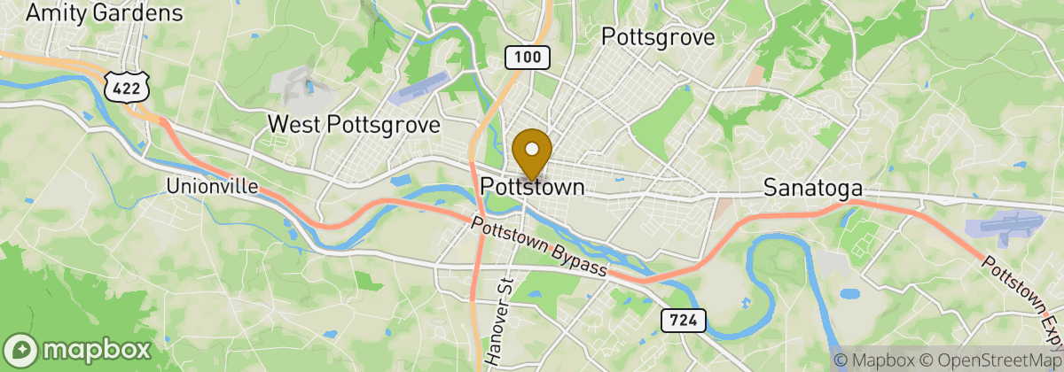 Map location: Pottstown