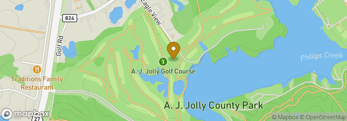 Map location: A.j. Jolly Golf Course
