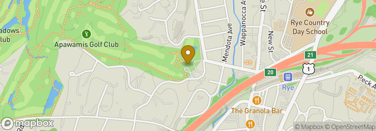 Map location: The Apawamis Club