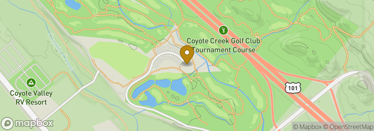 Map location: Coyote Creek Golf Club