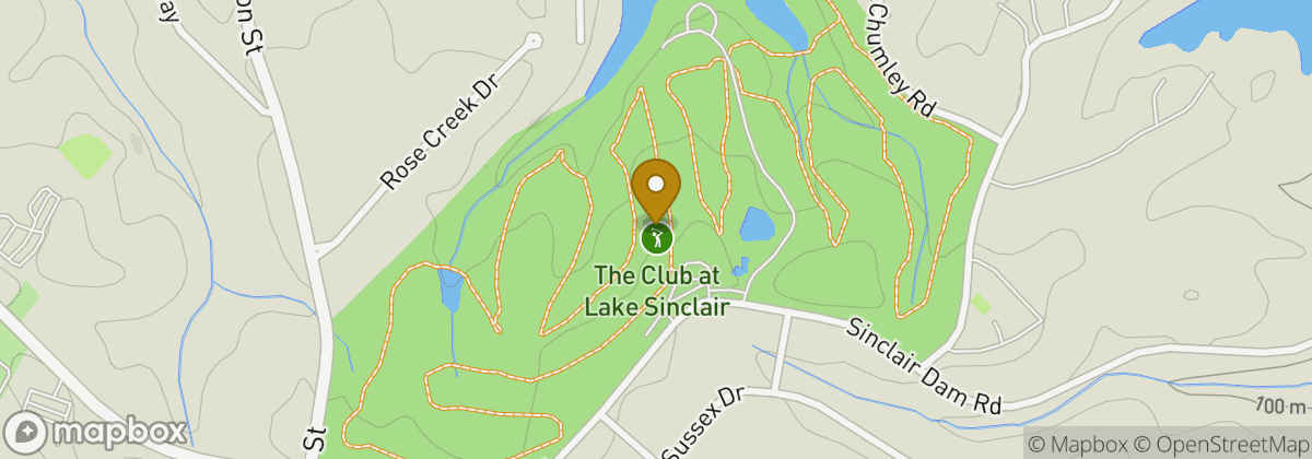 Map location: The Club at Lake Sinclair