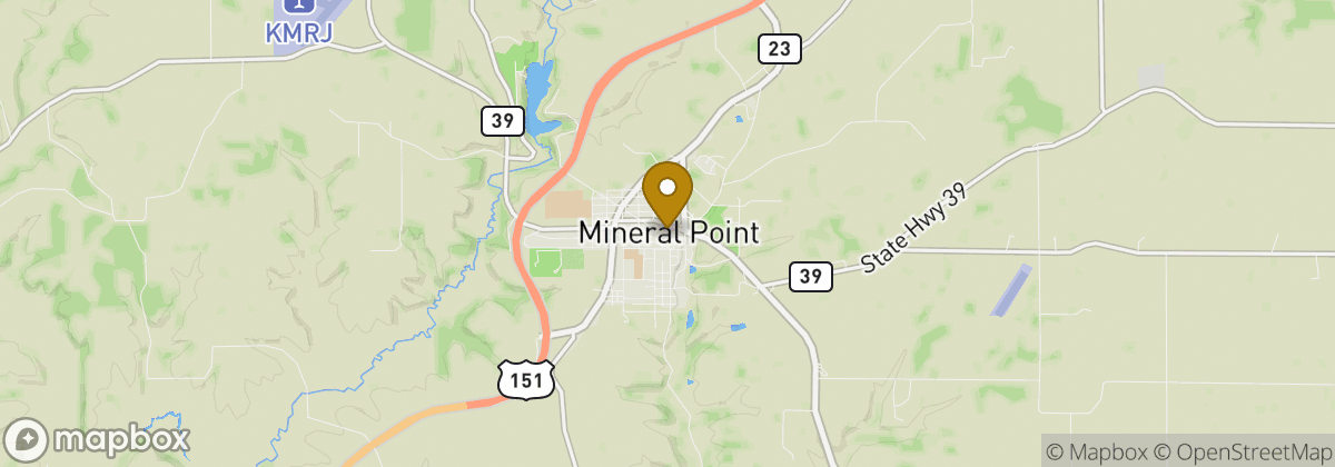 Map location: Mineral Point