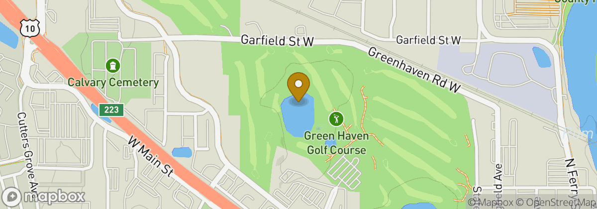 Map location: Green Haven Golf Course