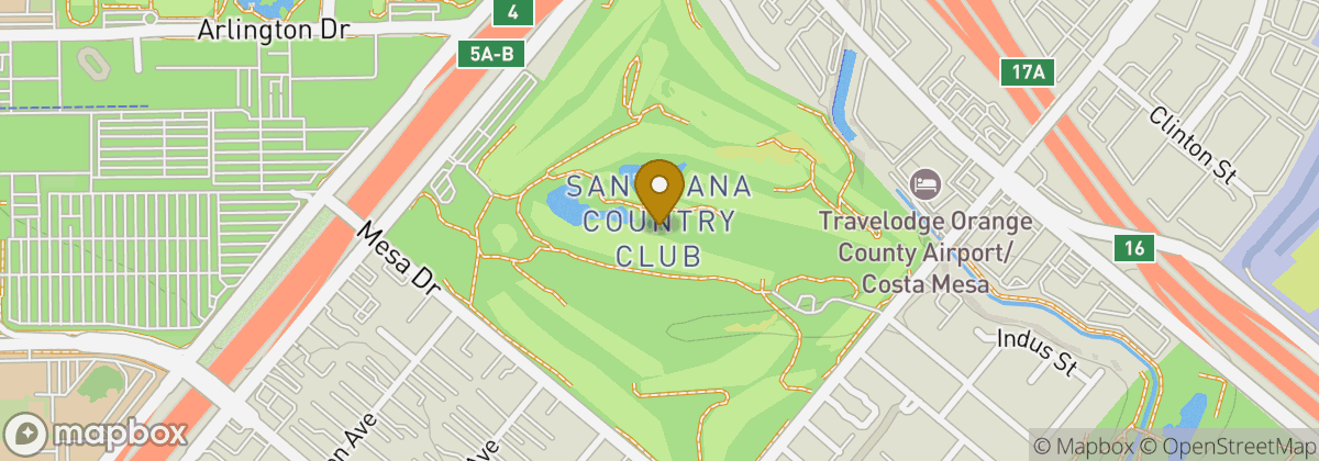 Map location: Santa Ana Country Club