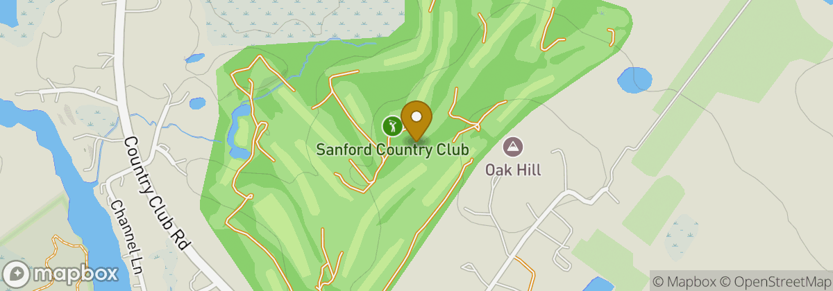 Map location: Sanford Country Club