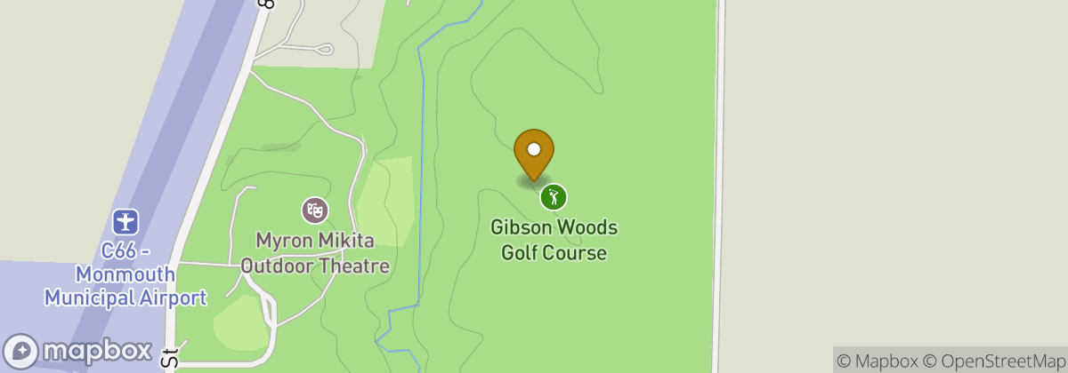Map location: Gibson Woods Golf Course